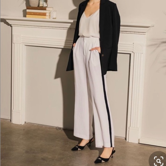 Brochu Walker Joey stripe wide leg pants nwot